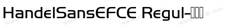 HandelSansEFCE Regul字体转换